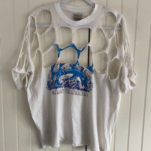 NWOT LF Furst Of A Kind Distressed Shirt